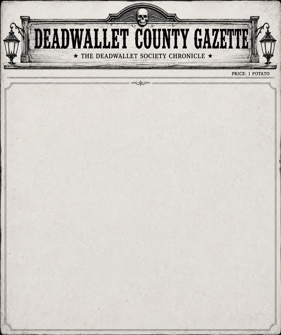 DeadWallet County Gazette